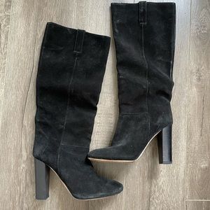 J crew tall black boots